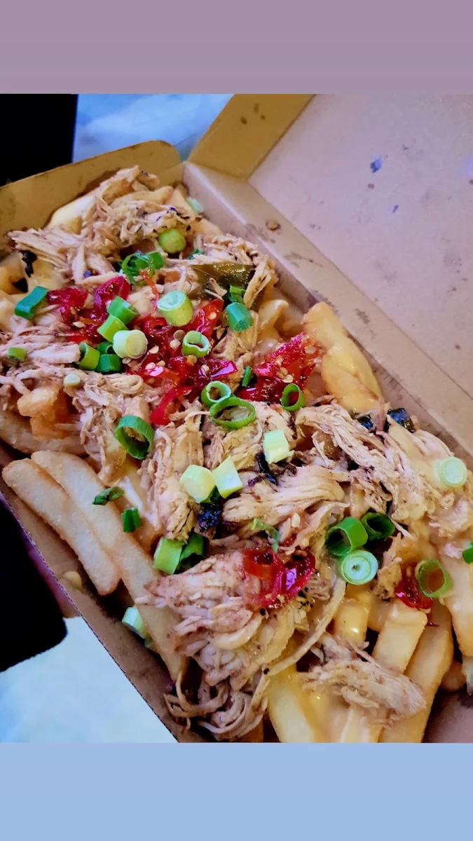 Pork with Chips Salad Dressing, Buns On Wheels