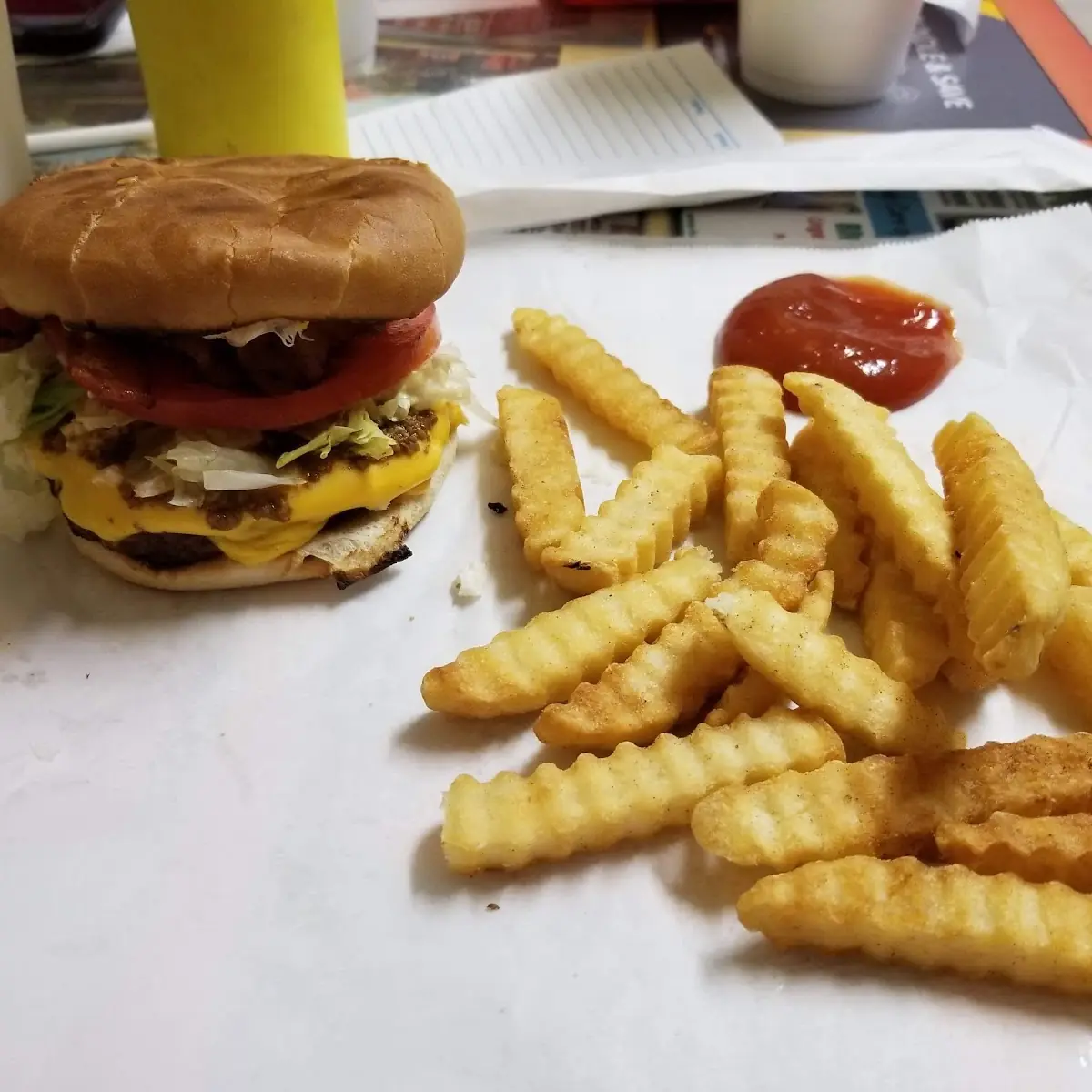 Cheeseburger and Fries