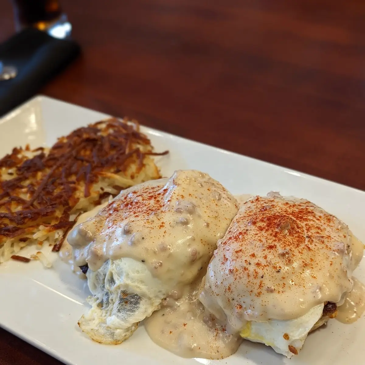 Eggs Benedict with Hash Browns
