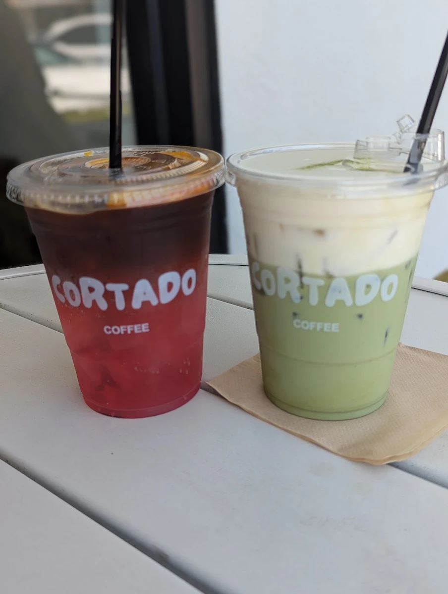 Hibiscus Tonic Espresso and Iced Matcha Einspänner