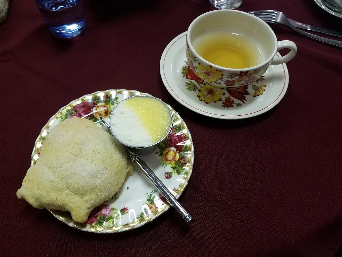 Lemon Curd and Clotted Cream Scone
