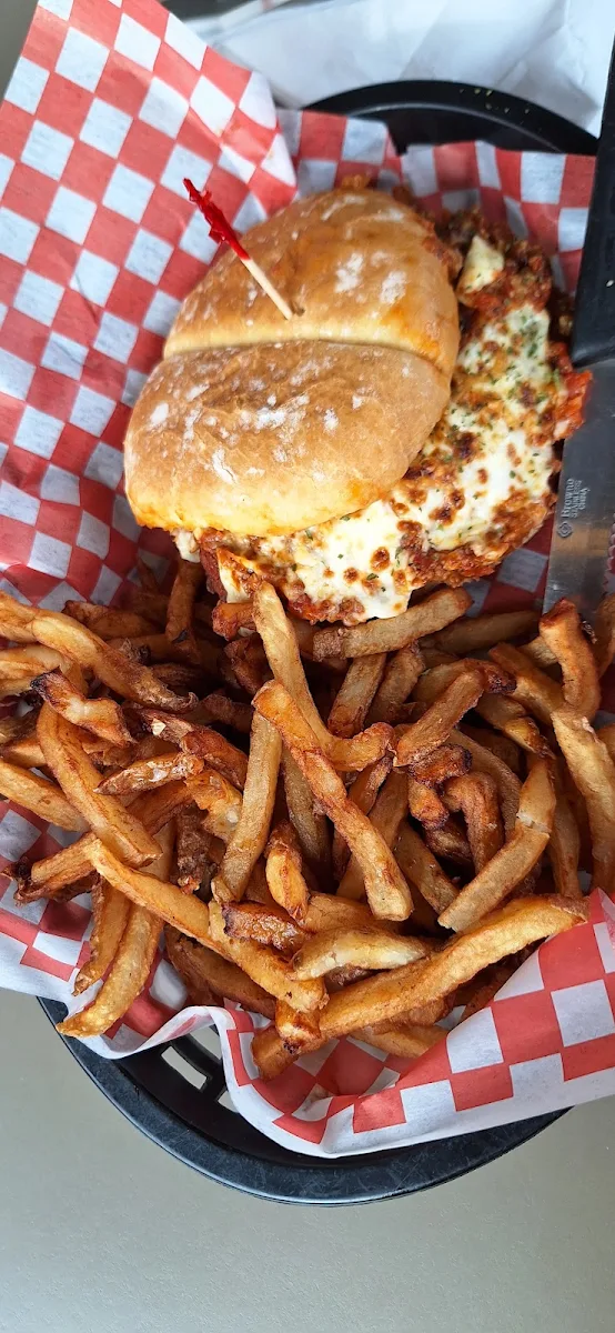 Chicken Parm Burger, Muddy Waters Restaurant