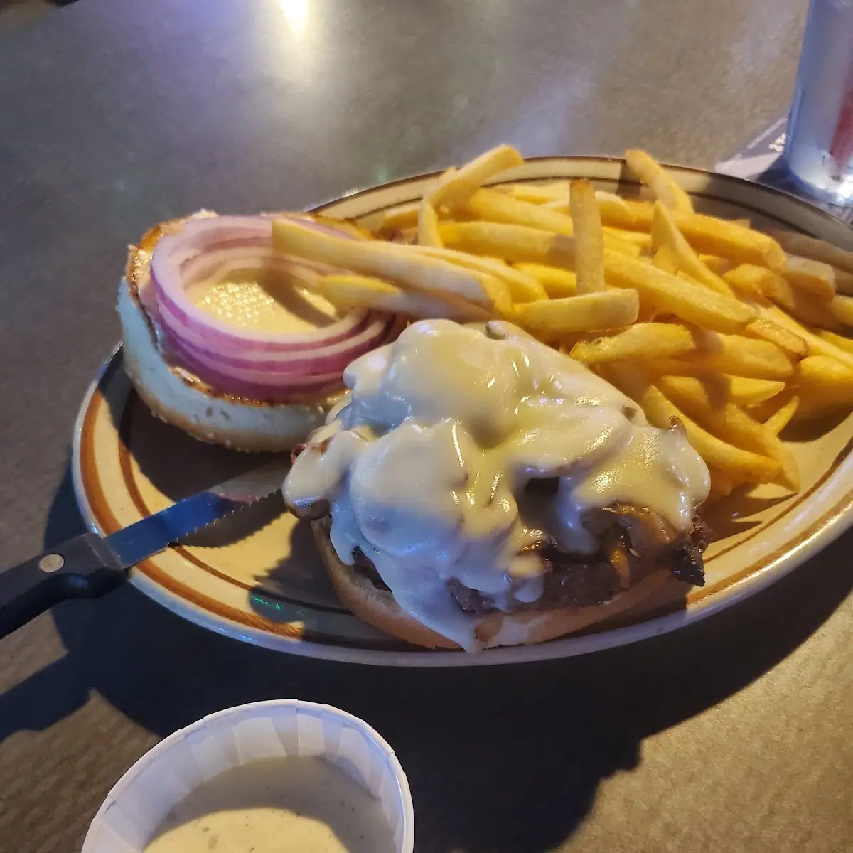 Mushroom Swiss Burger