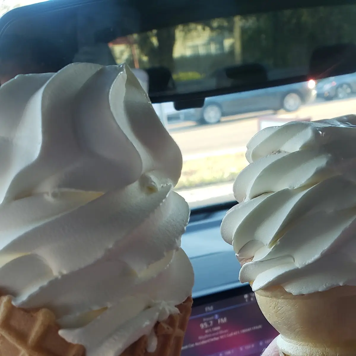 Vanilla Ice Cream Waffle Cone