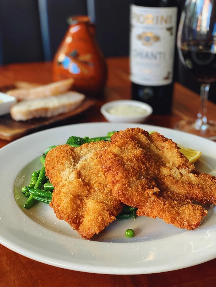Chicken Cotoletta with Chips, Cafe Terroni