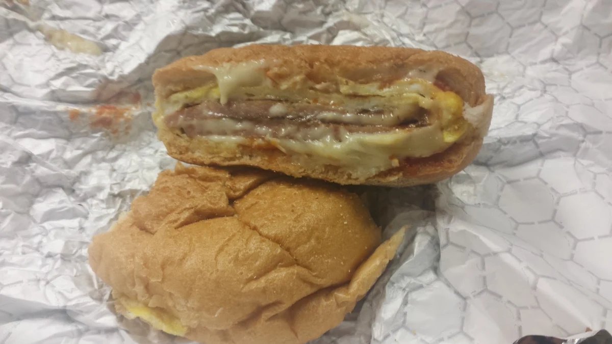 Pork Roll Egg and Cheese Sandwich