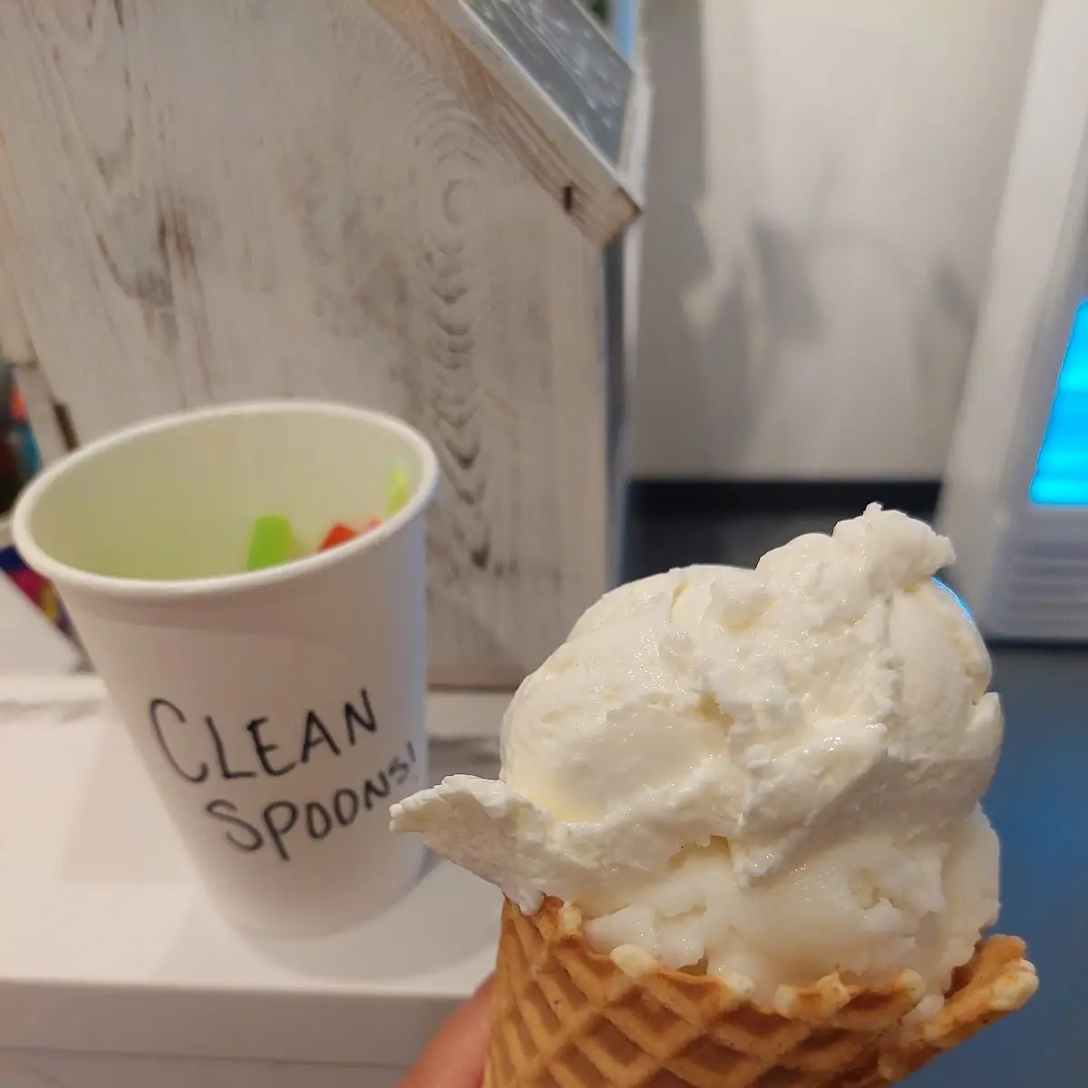 Lemon & Coconut Ice Cream Cone