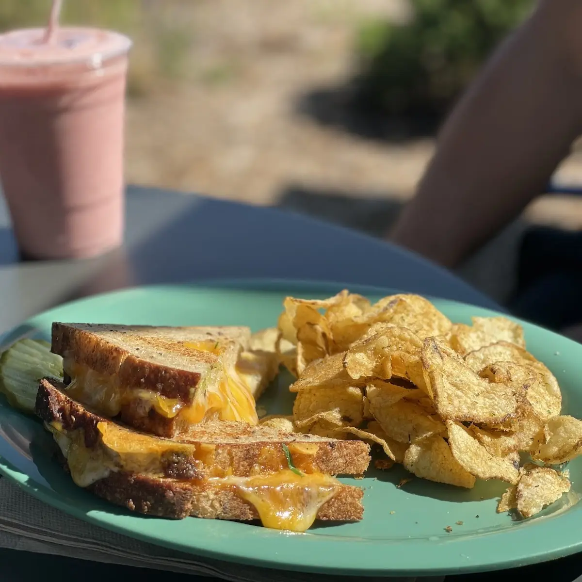 Three Cheese Grilled Cheese Sandwich