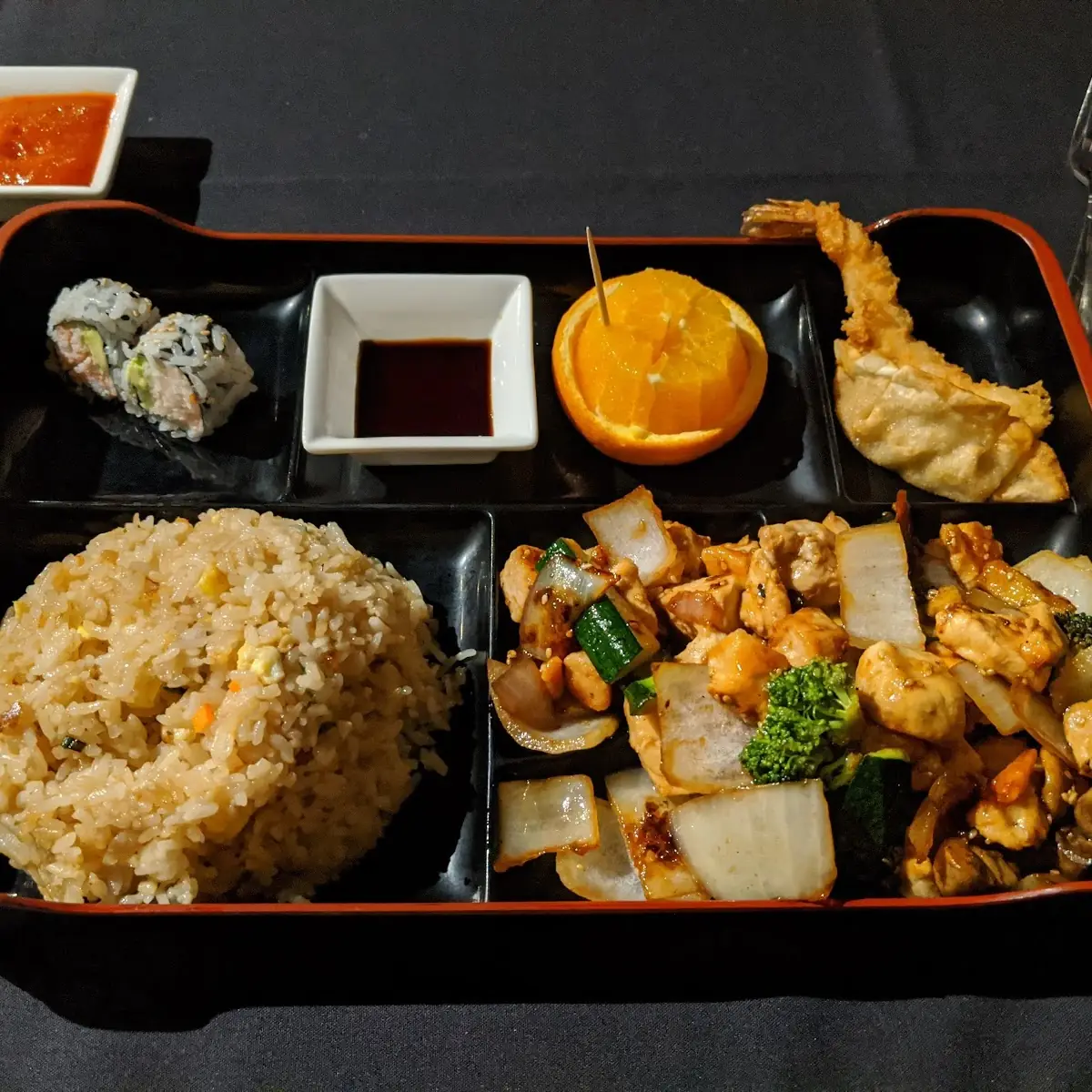 Fried Rice Shrimp and Vegetables