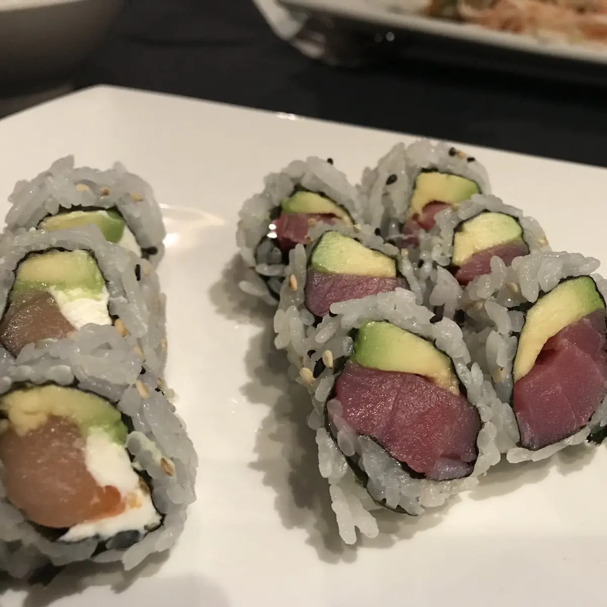 Philadelphia Roll and Tuna Roll