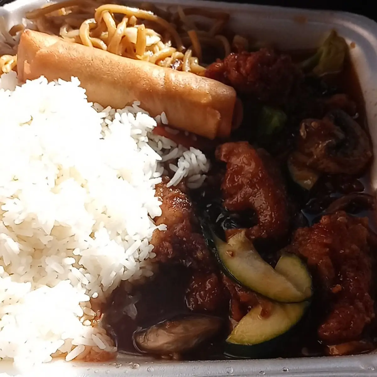 Orange Chicken Combination Plate