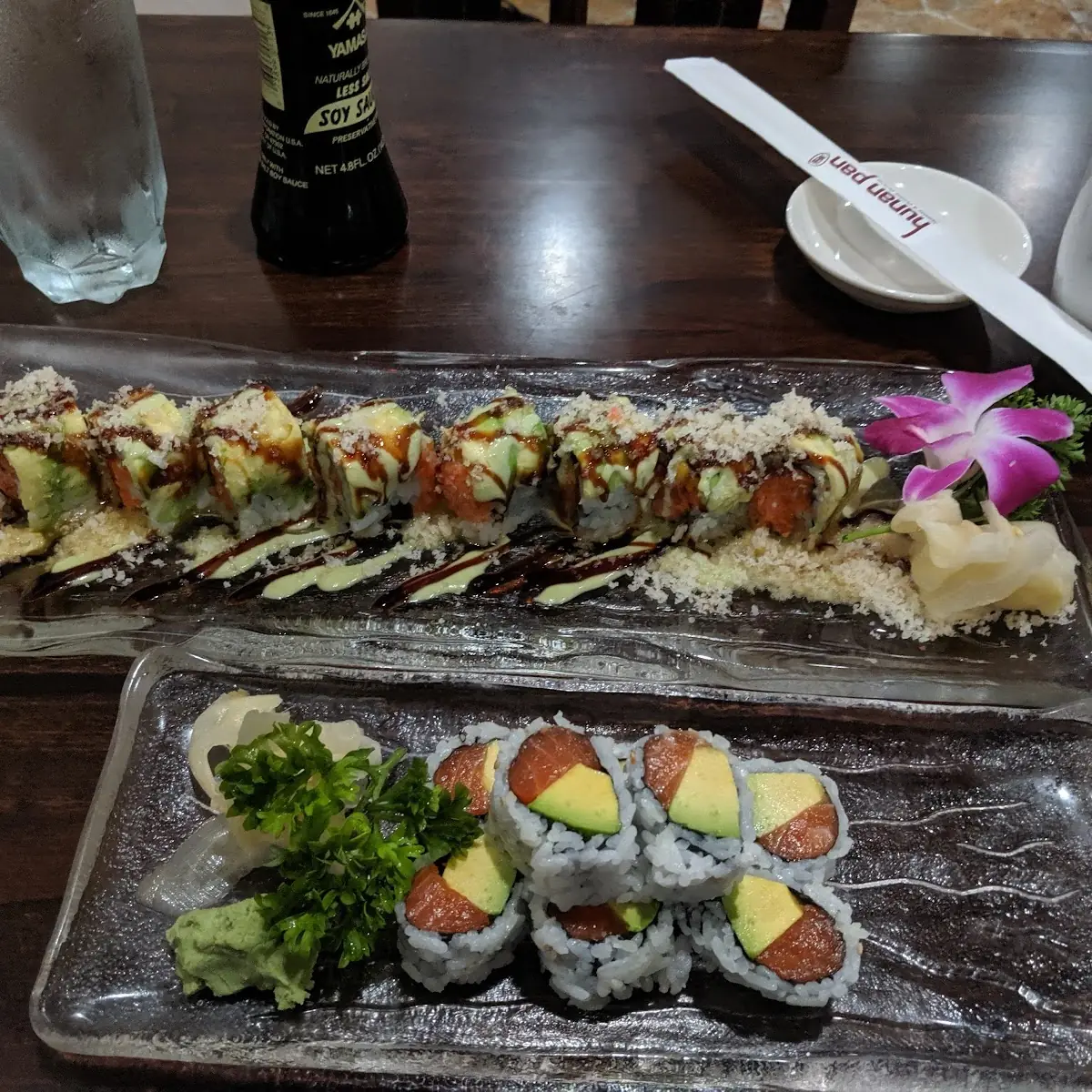 Salmon with Avocado Roll
