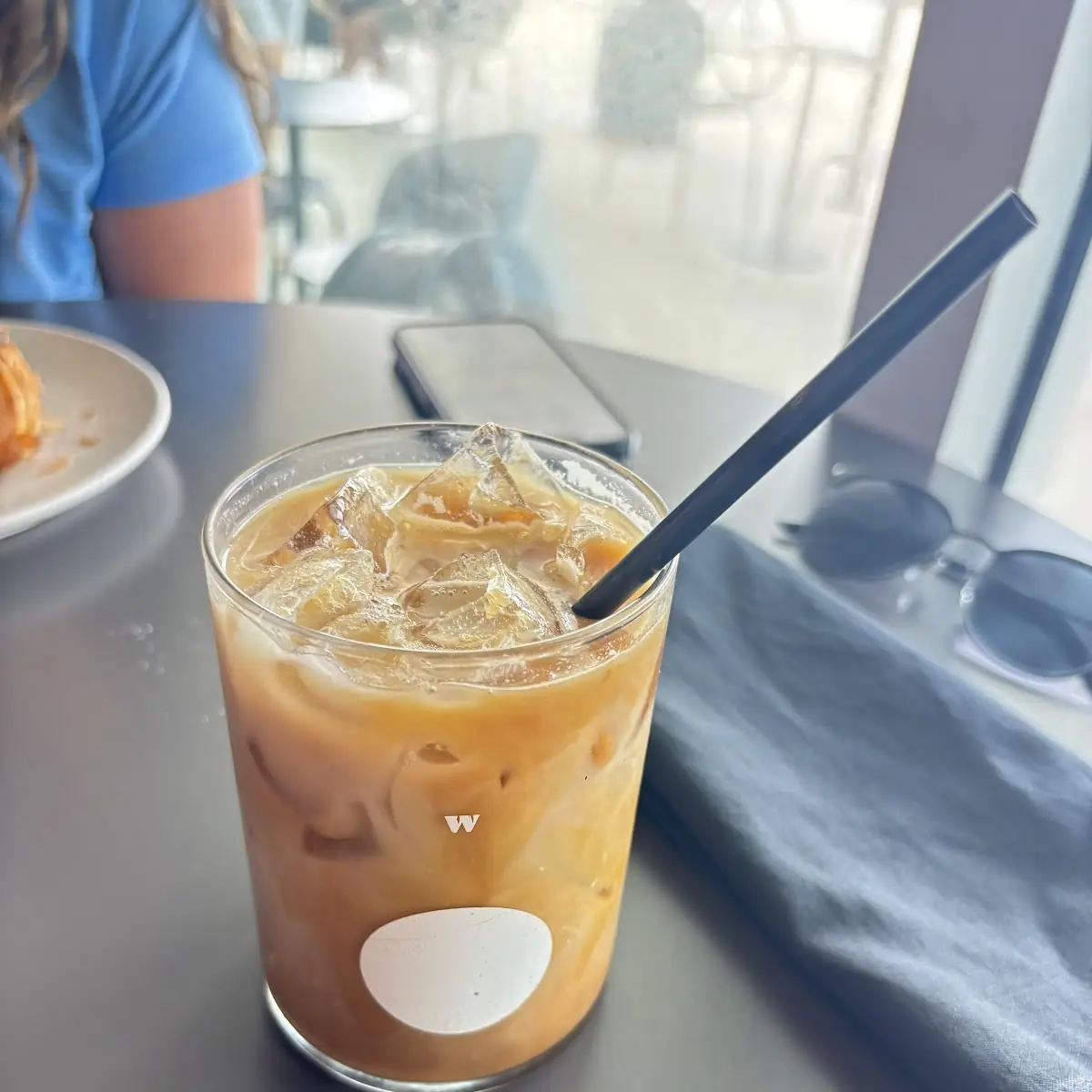 Iced Caramel Latte with Oat Milk