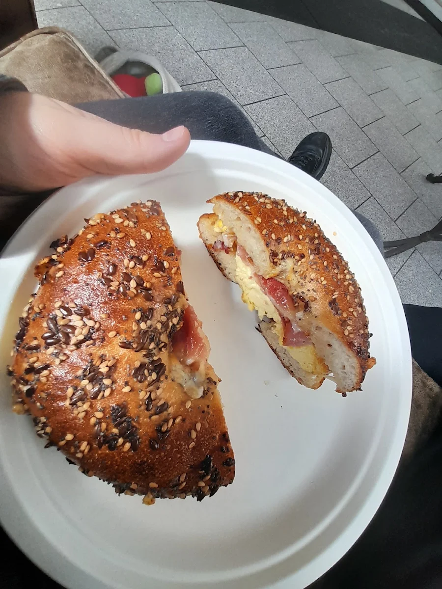 Bacon Egg and Cheese Everything Bagel