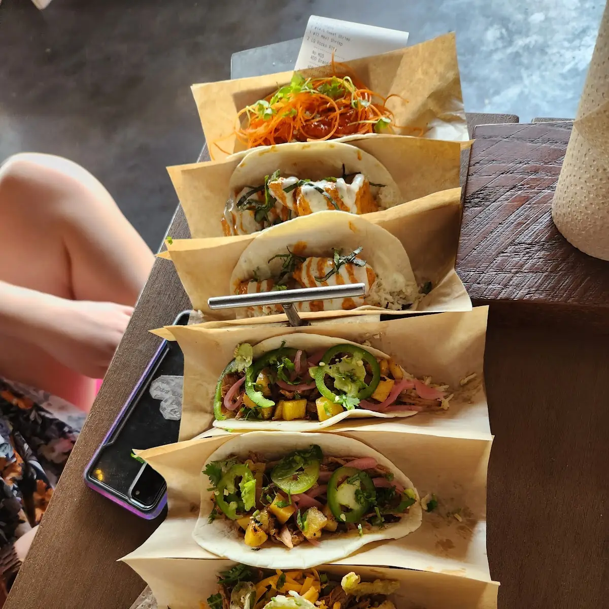 Kobe Bacon Burger Tacos