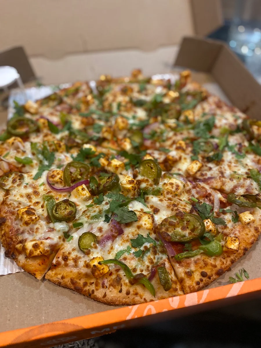 Large Jalapeño Pizza 1 Topping 1 Dip, Mr. Singh's Pizza Woodstock