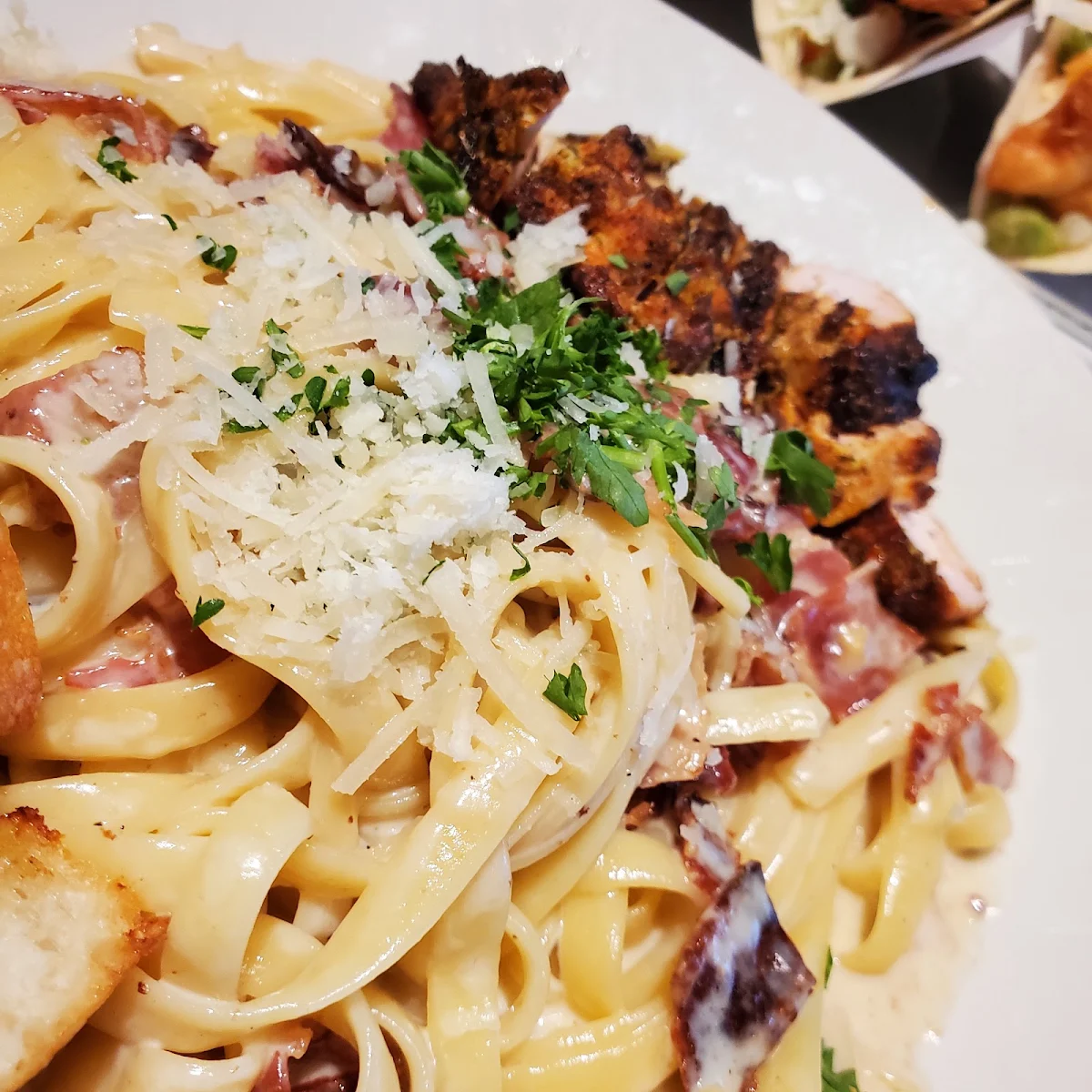Blackened Chicken Fettuccine