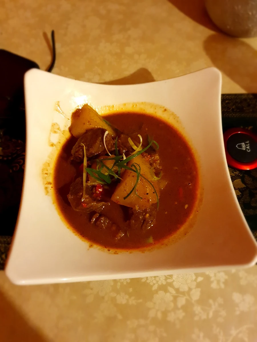 Massaman Curry Beef, Little Thai Restaurant Everton Park