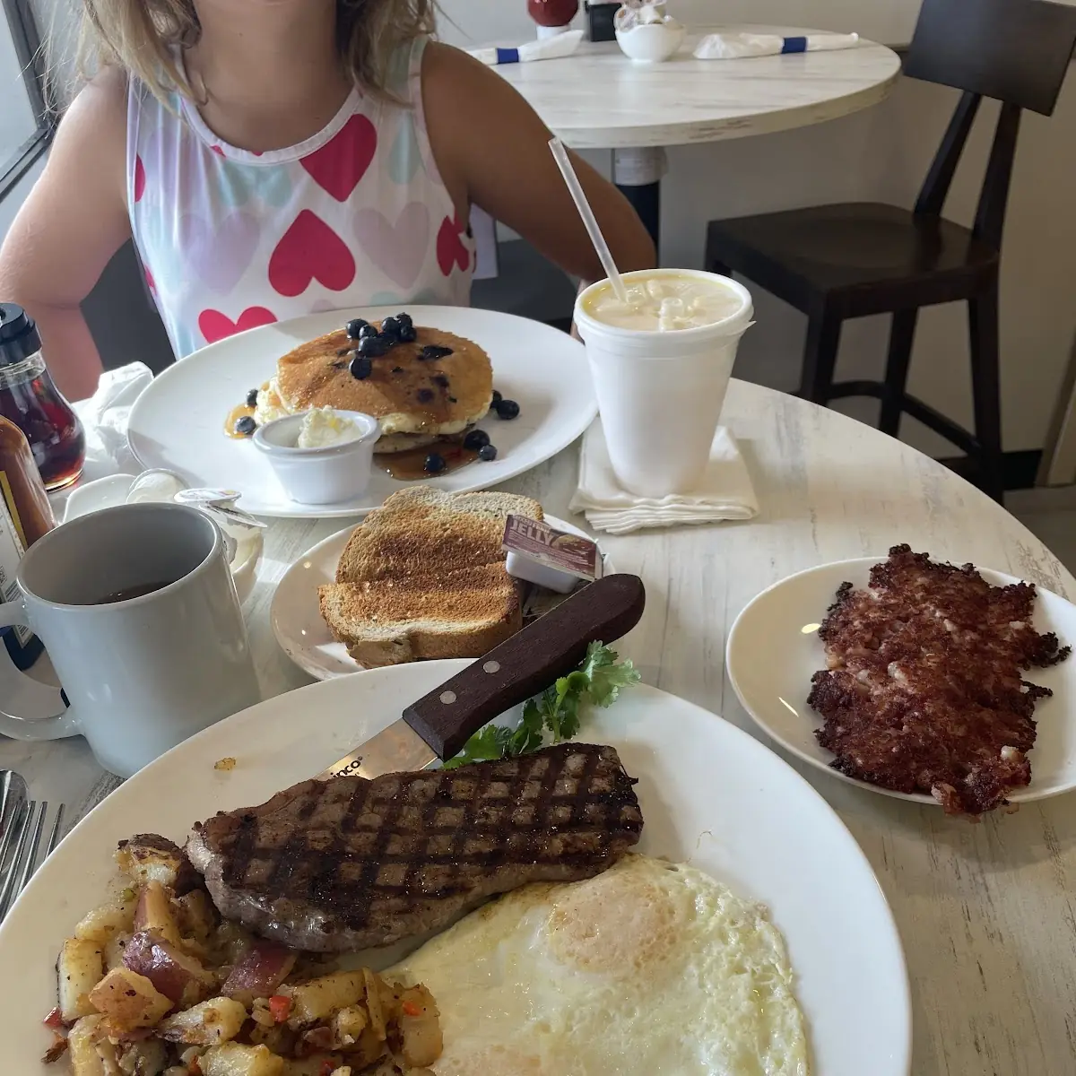 Steak Eggs and Potatoes
