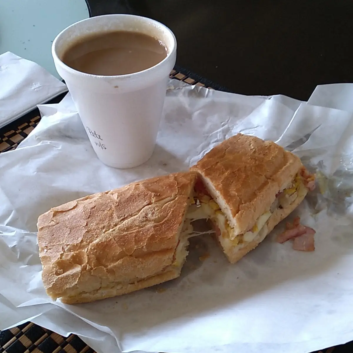 Egg Ham and Cheese Sandwich Cubano