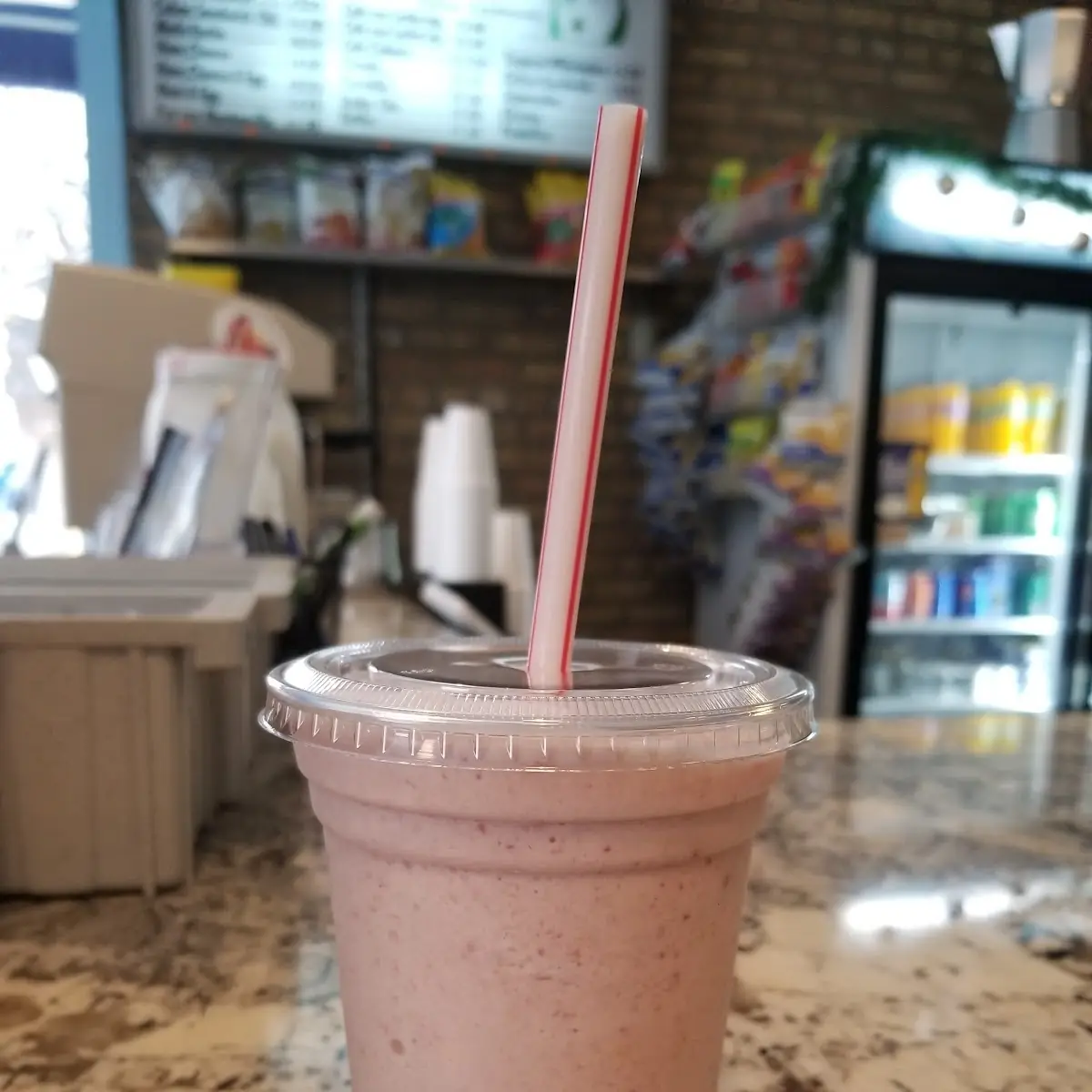 Mango Strawberry Milkshake