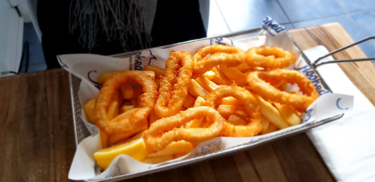 Squid Rings and Chips, Hooked On Middleton Beach Fish & Chips