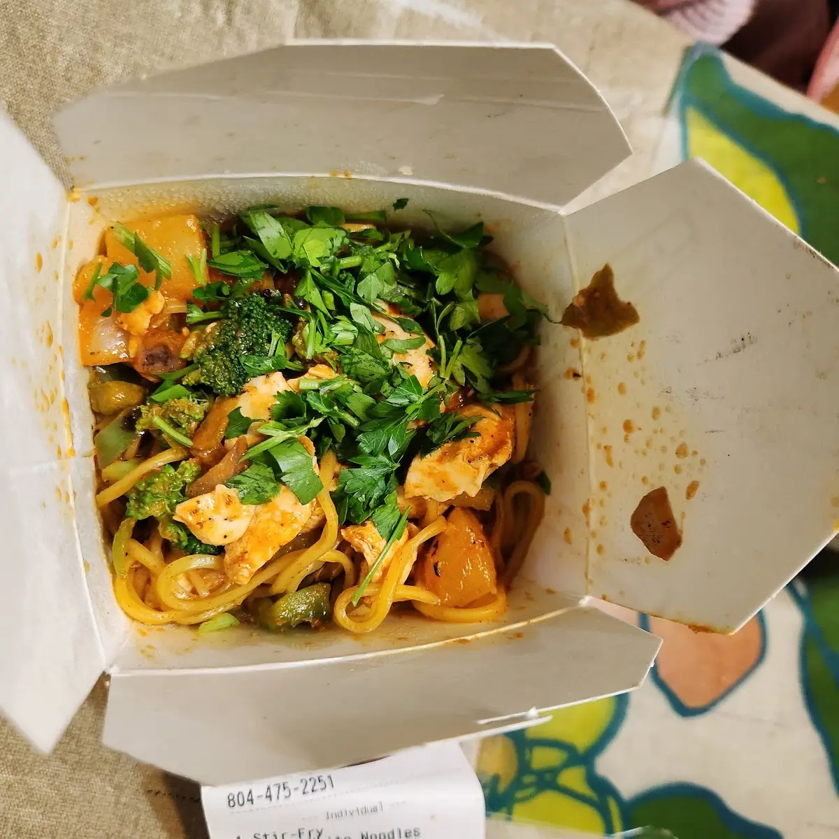 Red Curry Shrimp Noodles