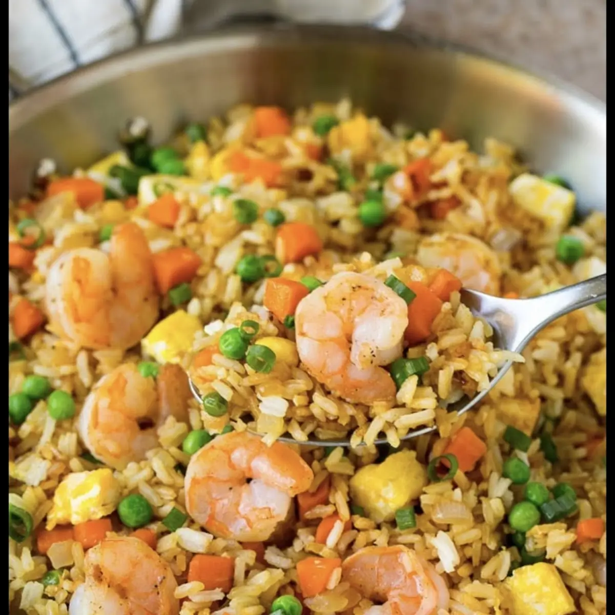 Fried Rice with Vegetables and Shrimp