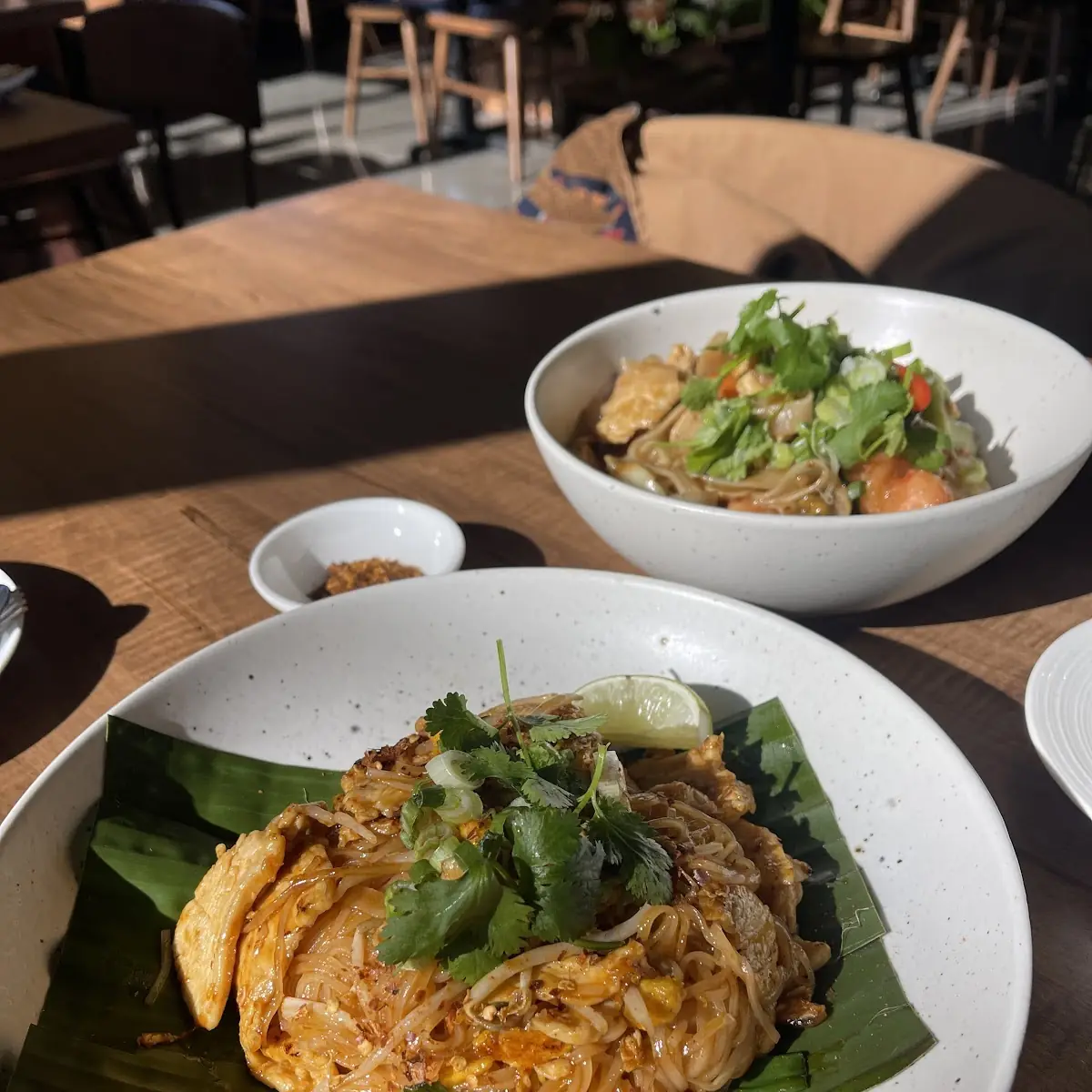 Chicken Pad Thai with Peanuts