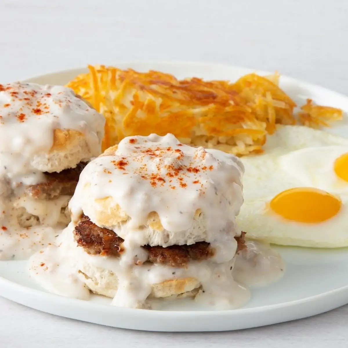 Biscuits & Gravy with Eggs