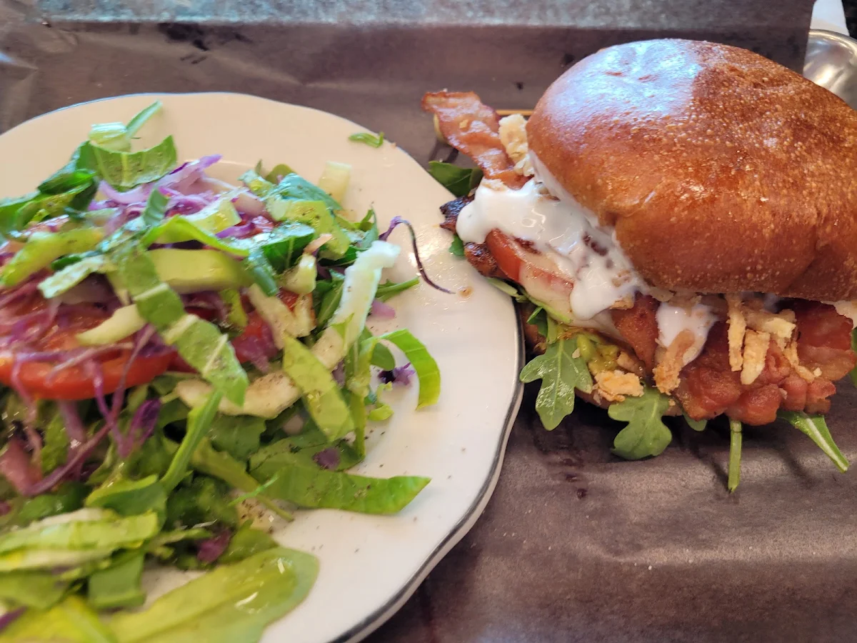 Club Sandwich and Side Salad, Brasseur de Montréal