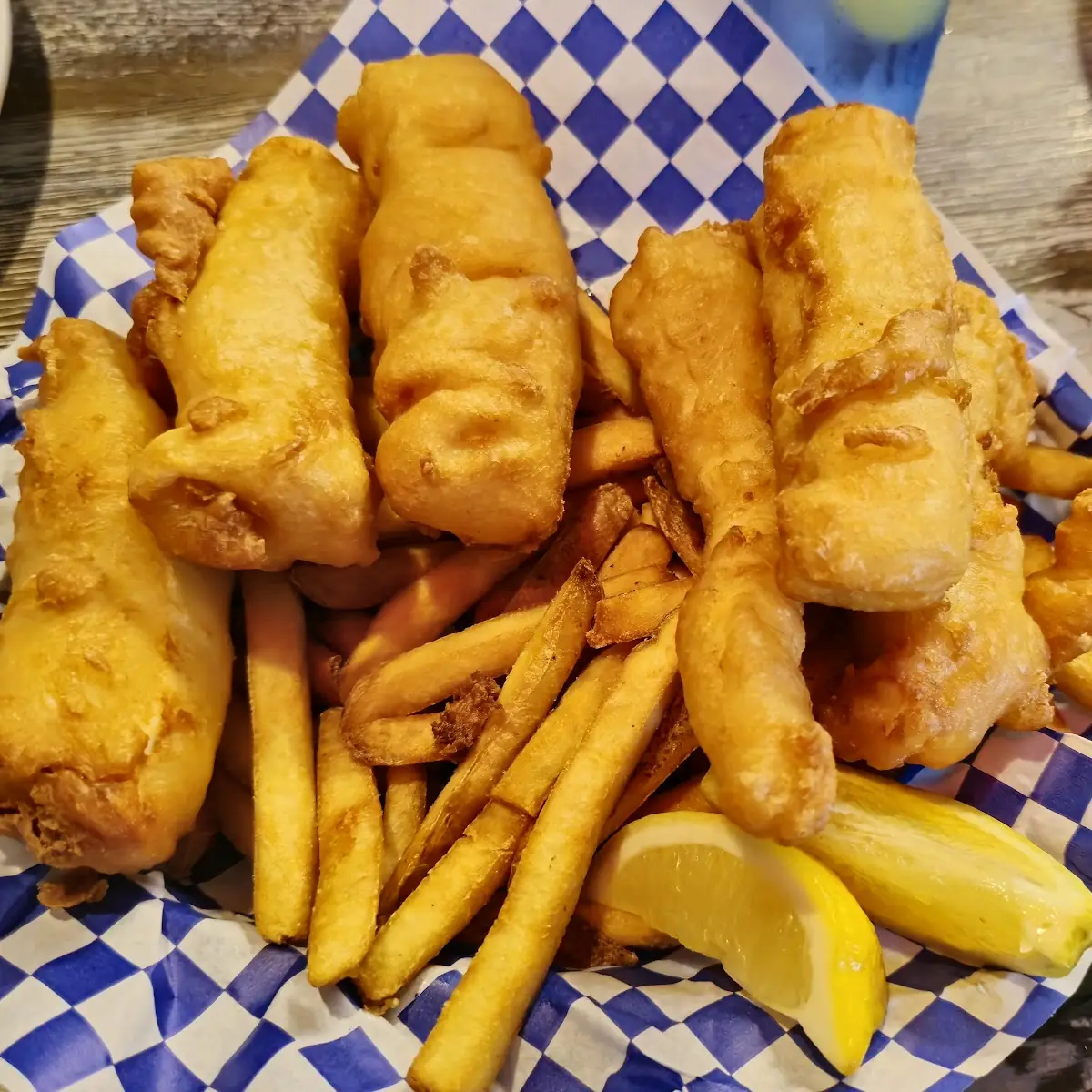 Medium Halibut Fish and Chips