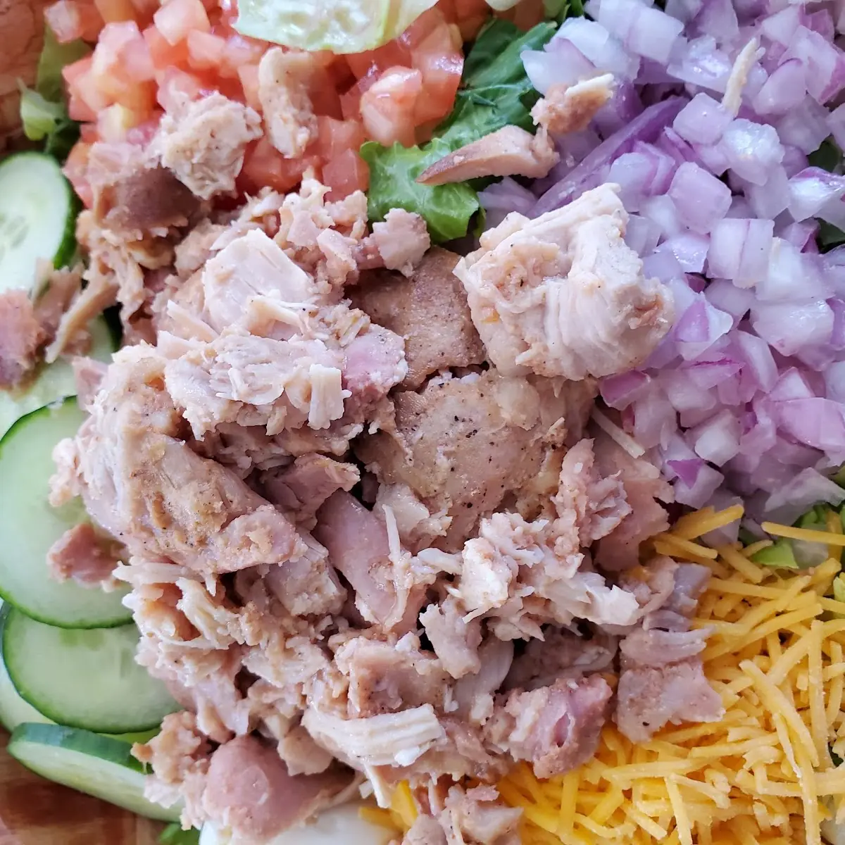 Og Salad with BBQ Pulled Pork