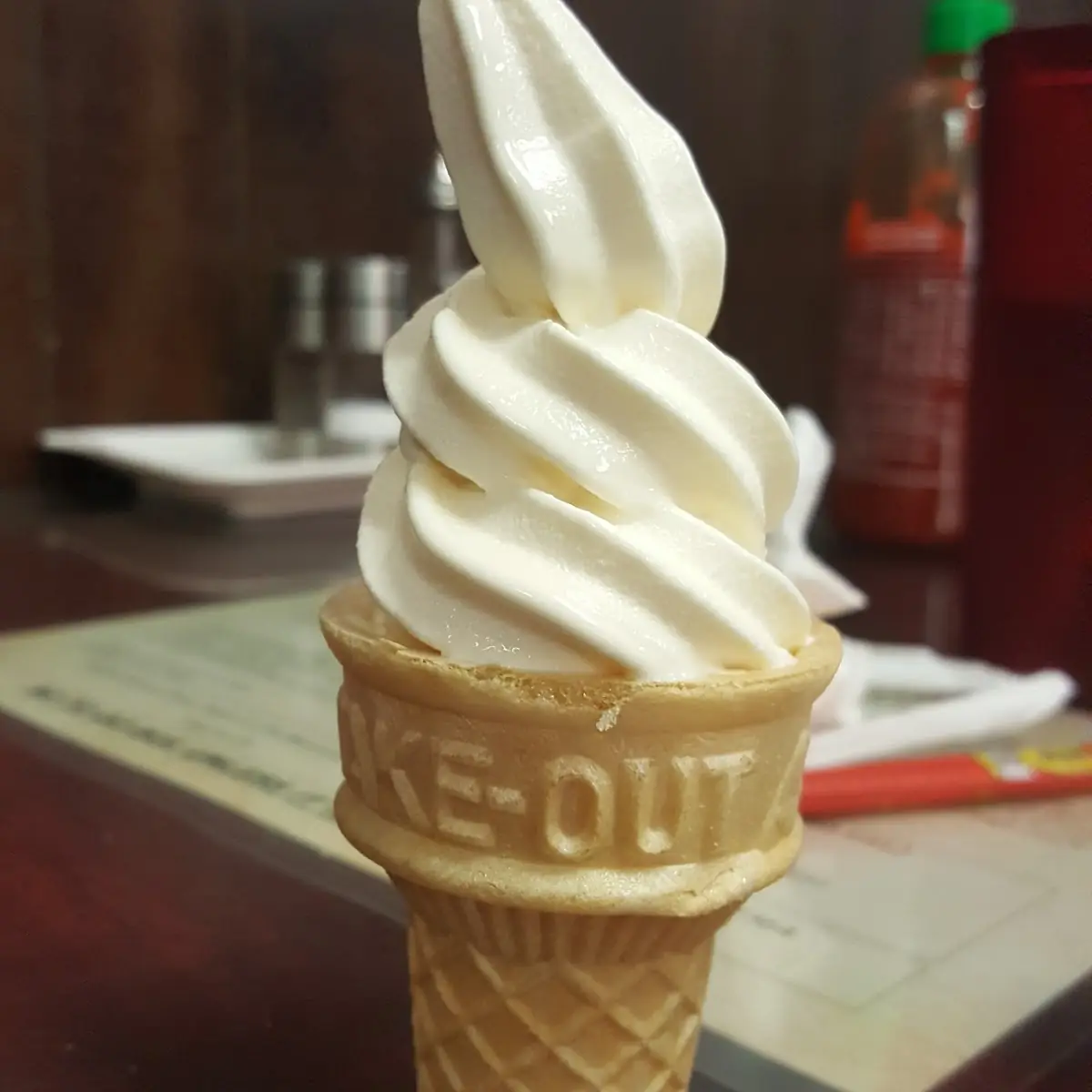 Soft Serve Ice Cream Cone