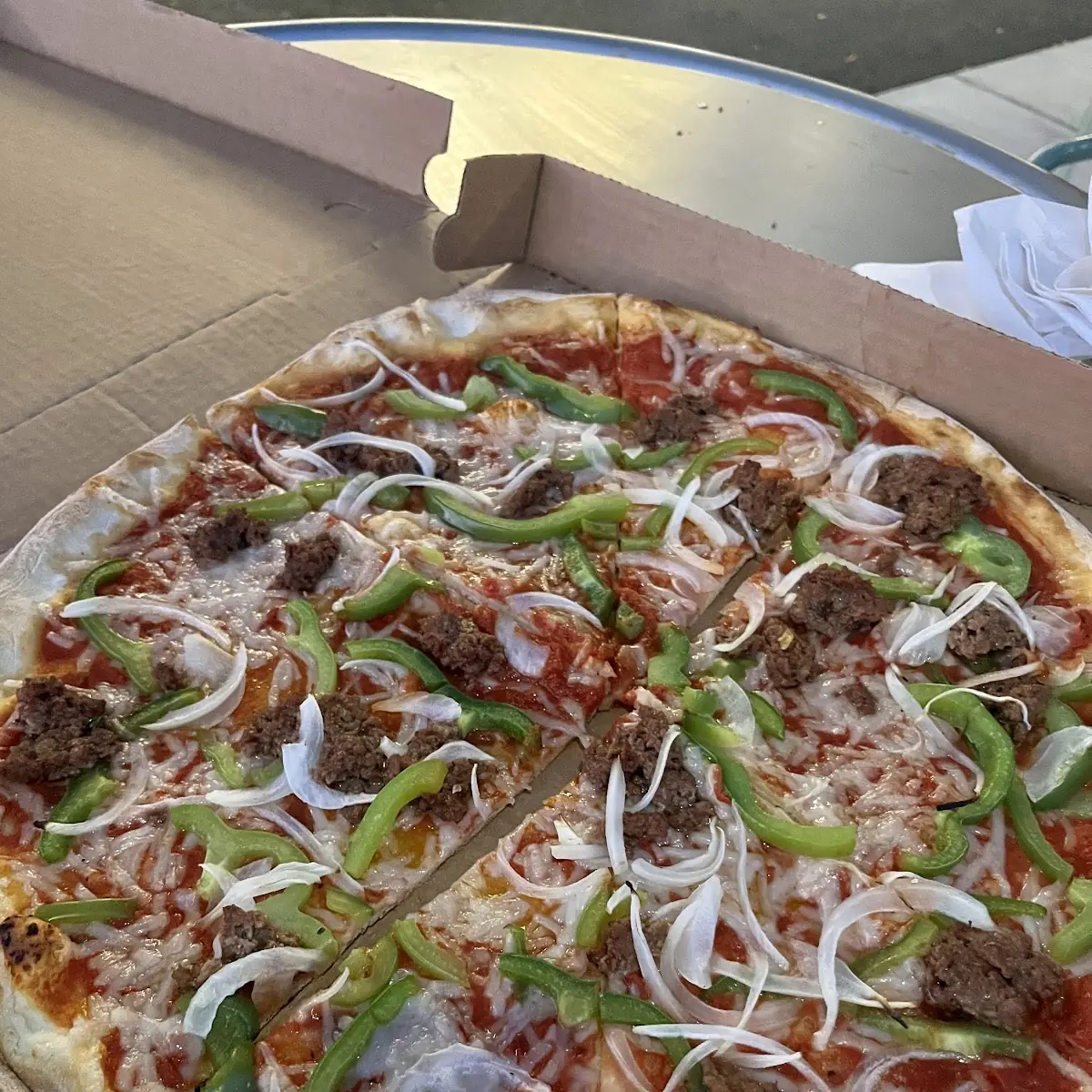 Vegan Sausage Pizza