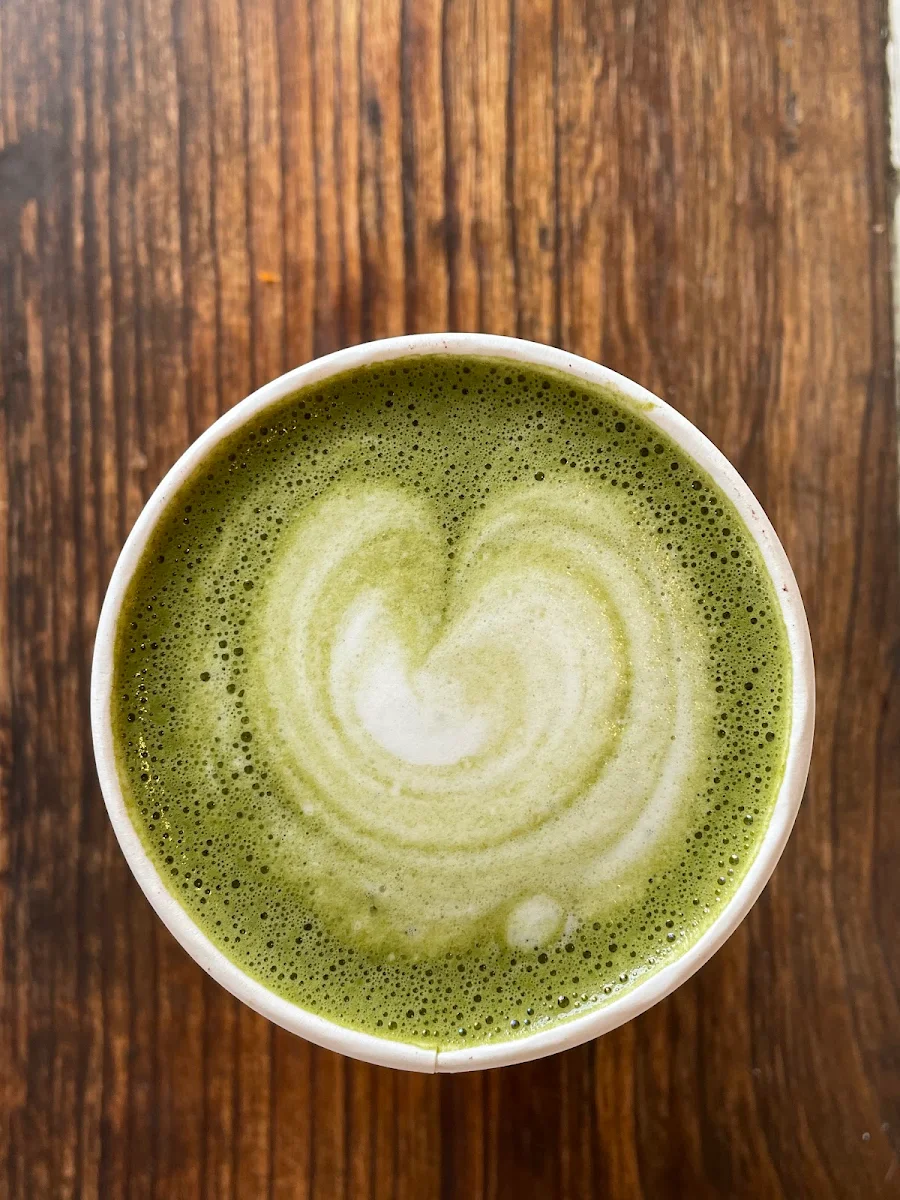 Banana Bread and Matcha Latte