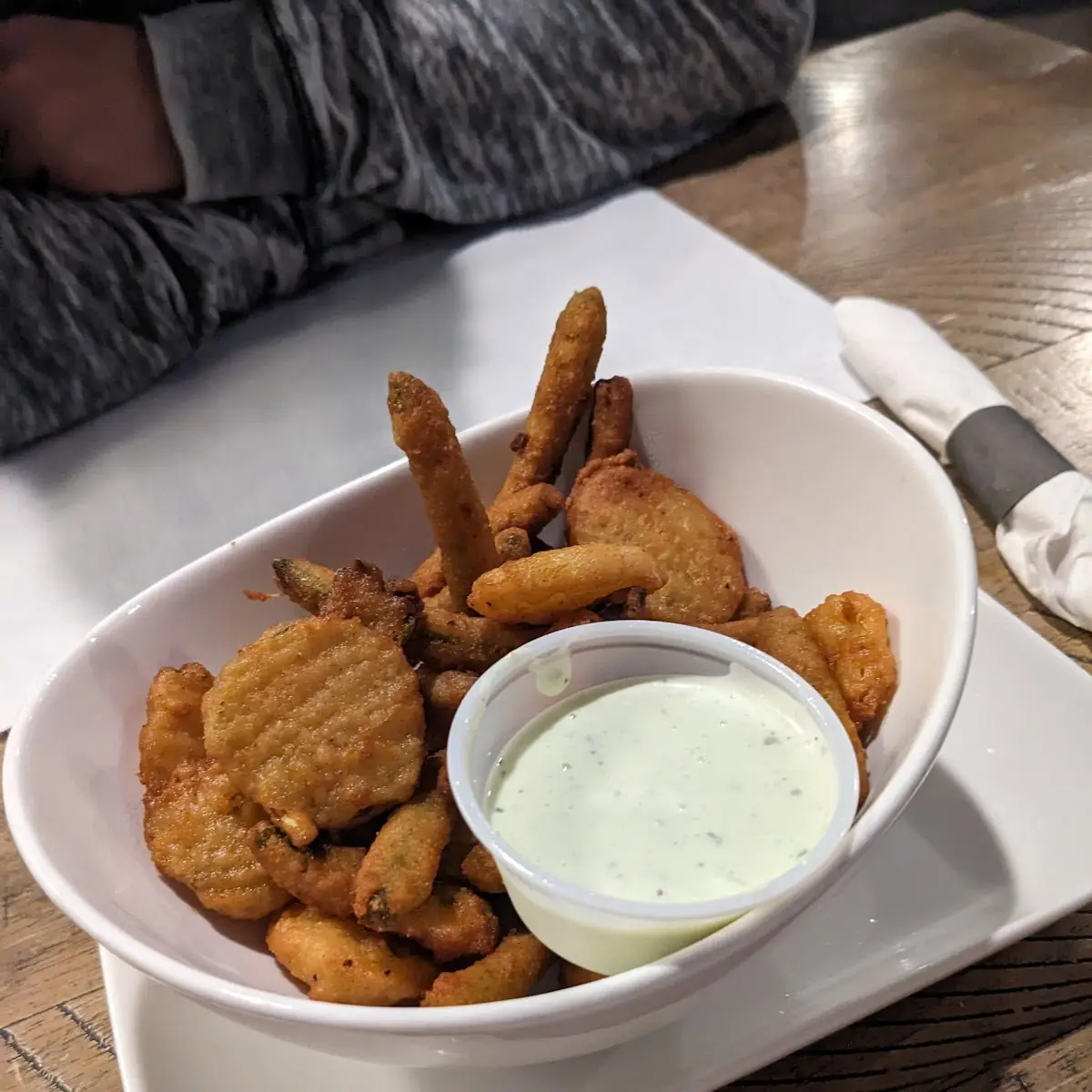 Fried Pickles and Green Beans