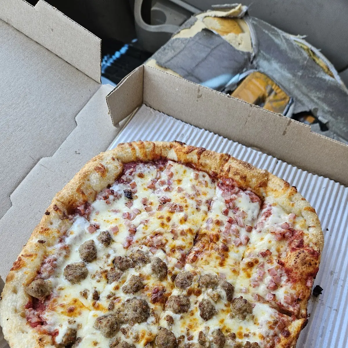 Ham and Sausage Pizza