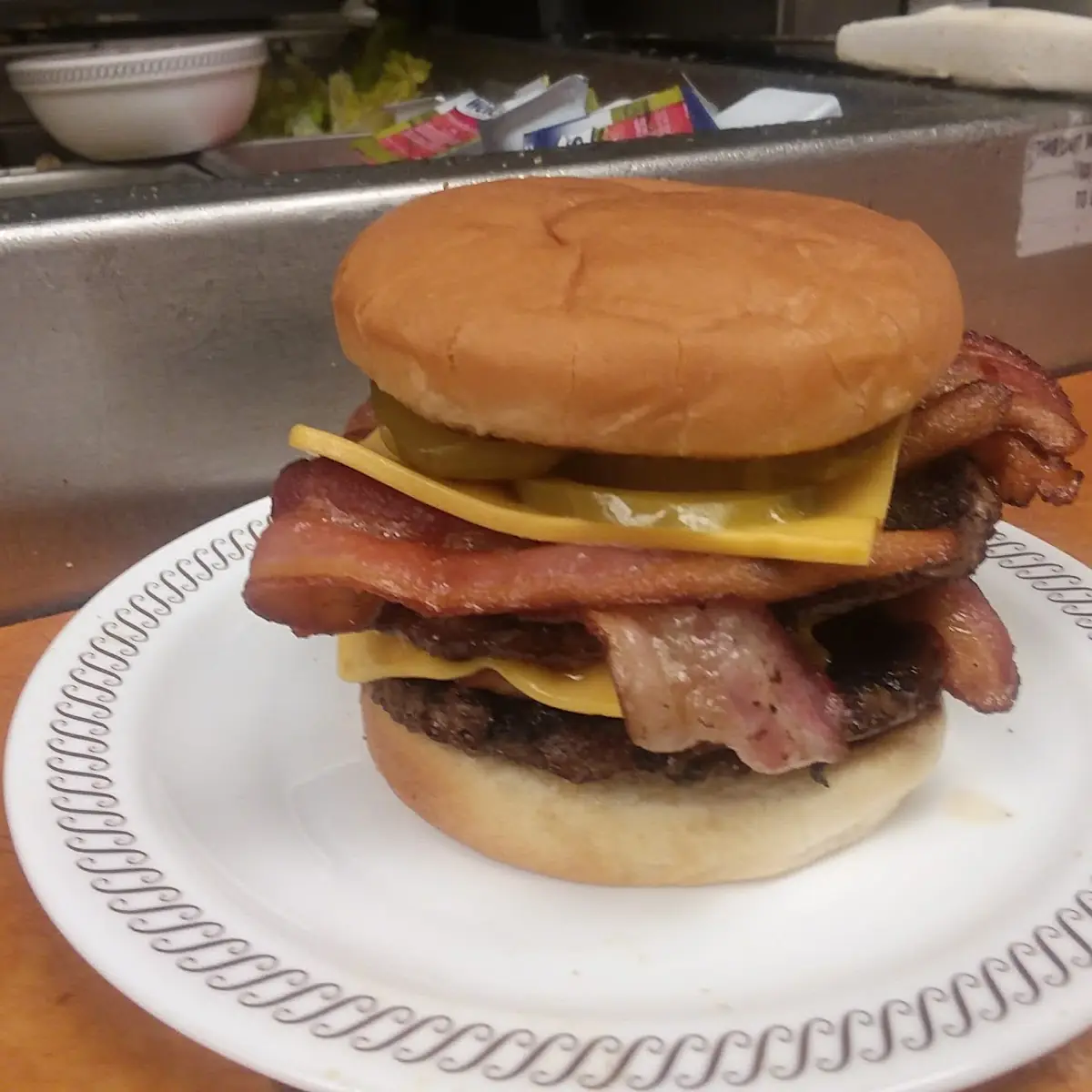 Double Cheeseburger Double Bacon Stack Deluxe