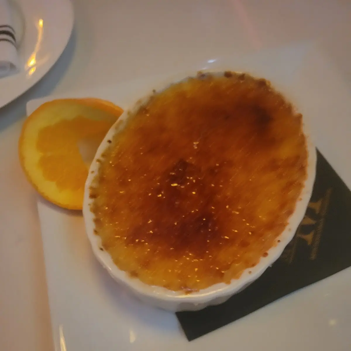 Homemade Gran Marnier Creme Brulee