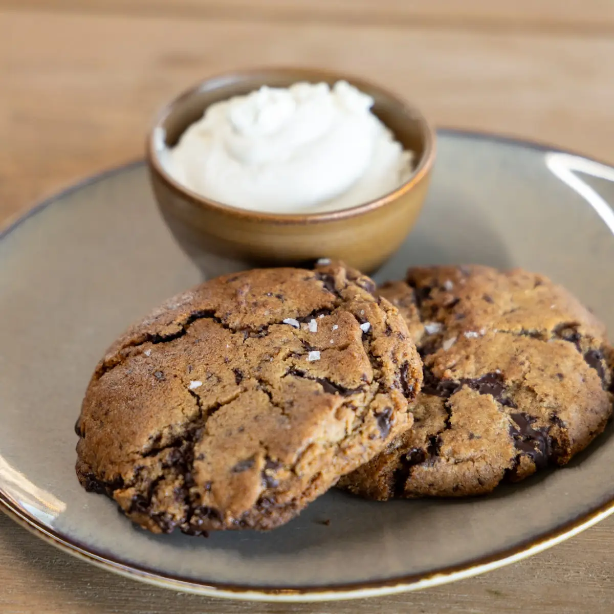 Warm Chocolate Chip Cookie Stack