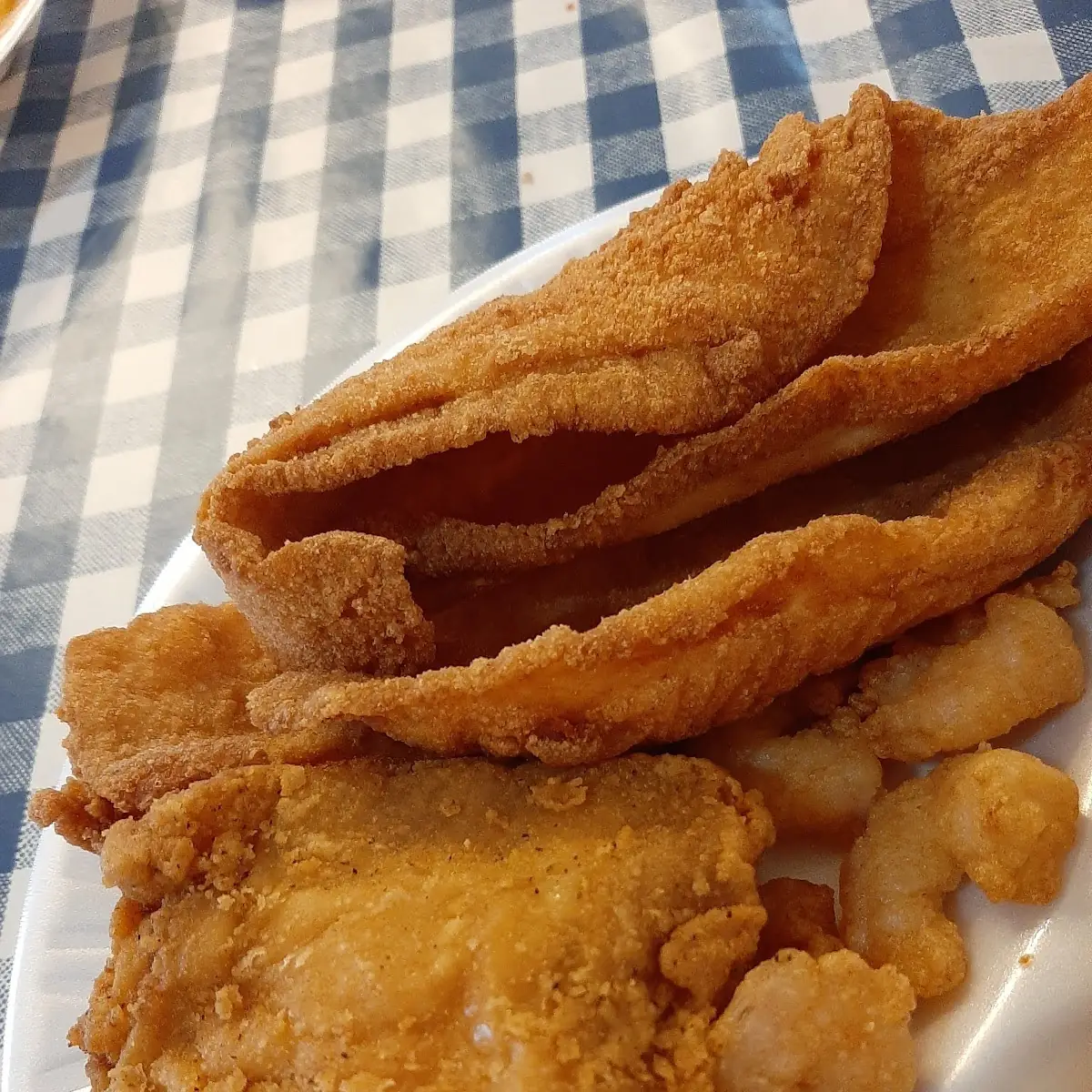 Fried Chicken Fried Flounder Fried Shimp
