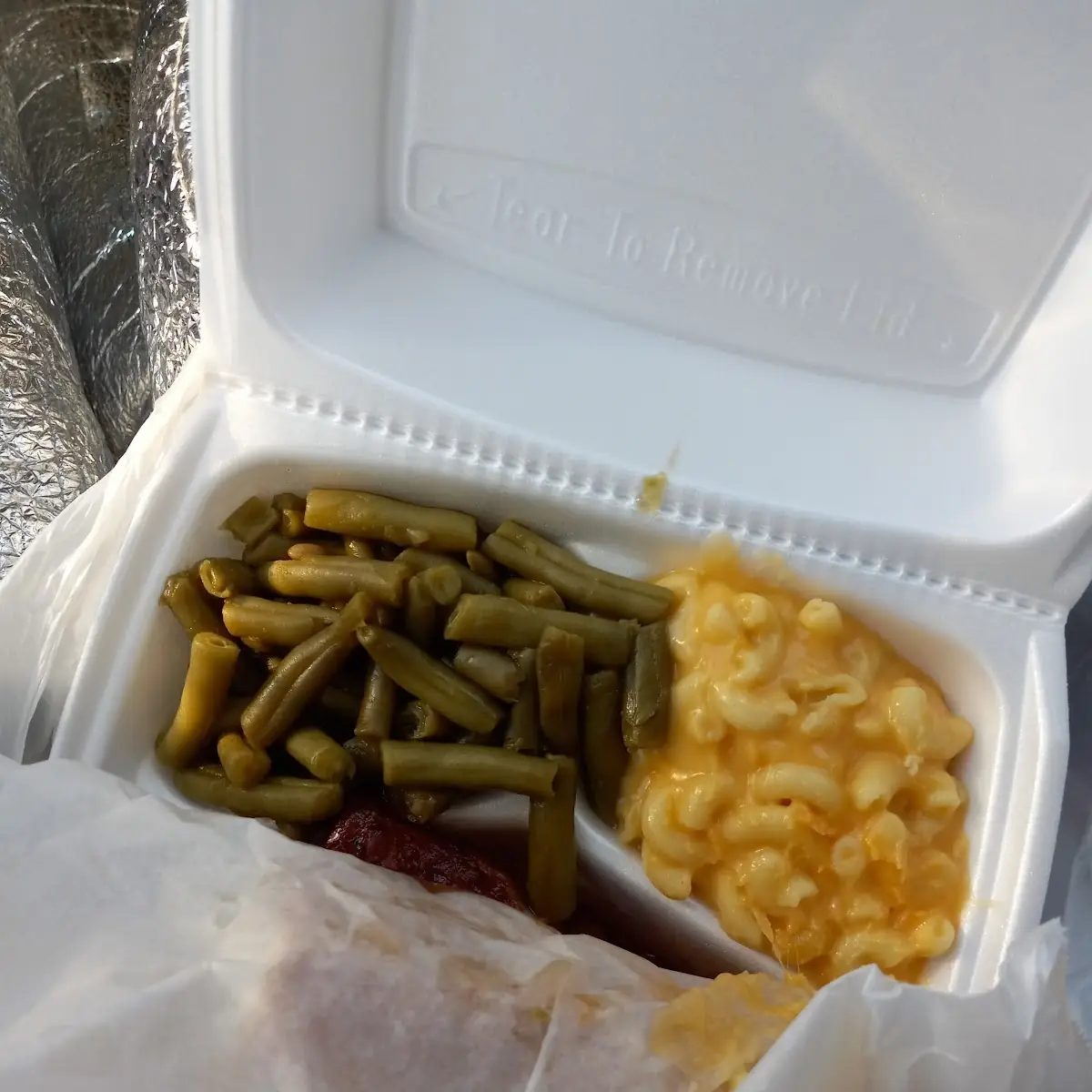 Green Beans Mac and Cheese