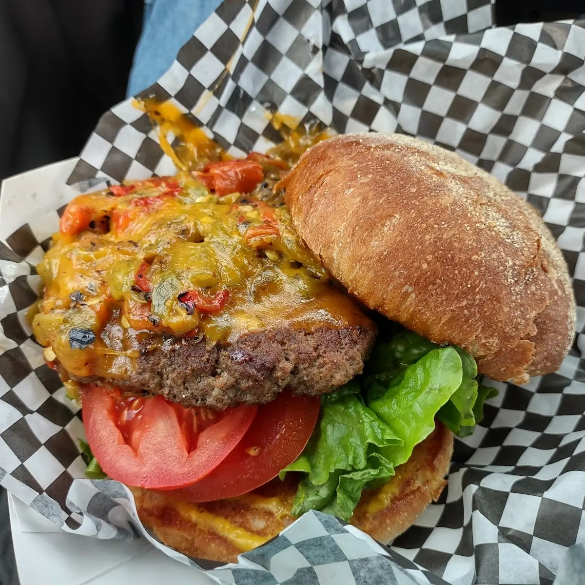 Green Chile Burger