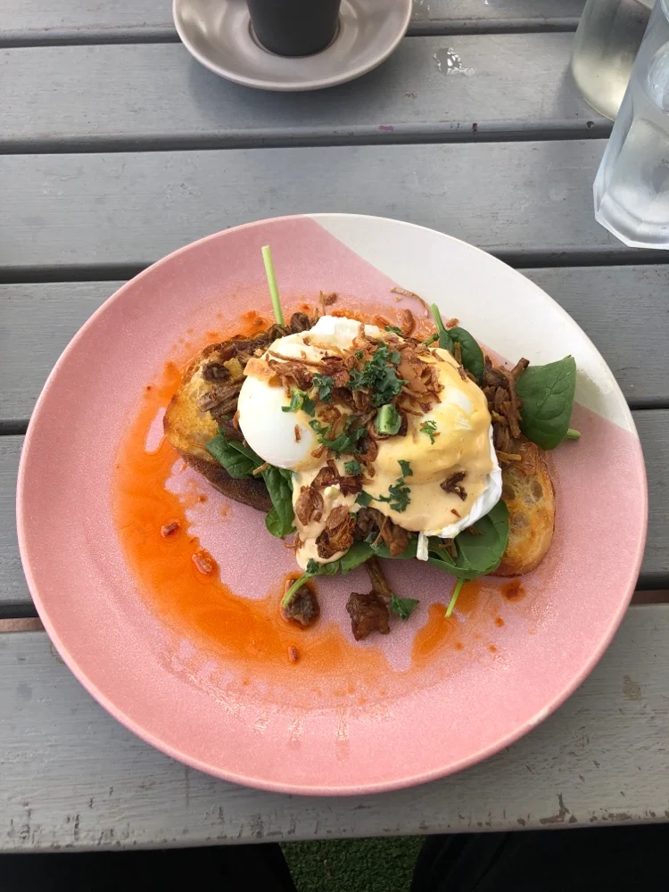 Brisket Eggs Benedict, Flowvitality