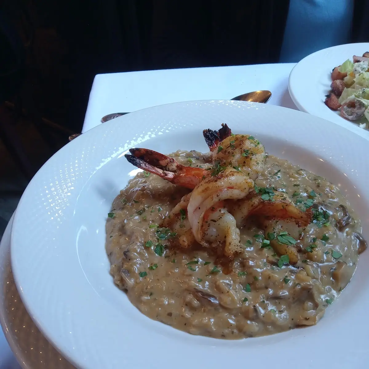 Mushroom Risotto with Shrimp