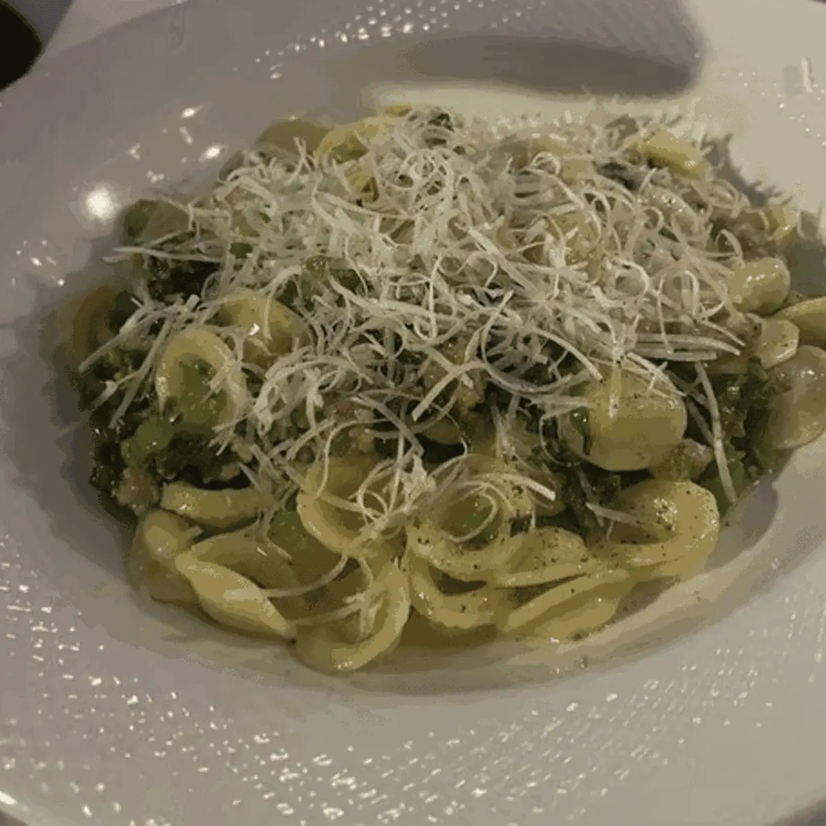 Orecchiette Pasta with Grated Cheese