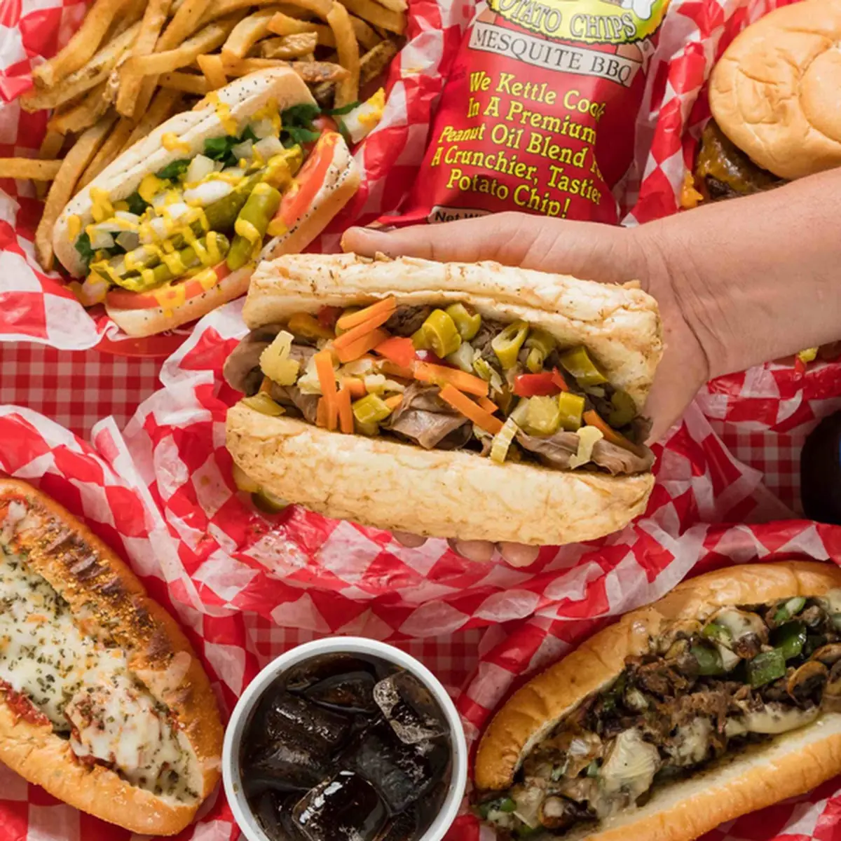 To Make a Chicago-Style Hot Dog