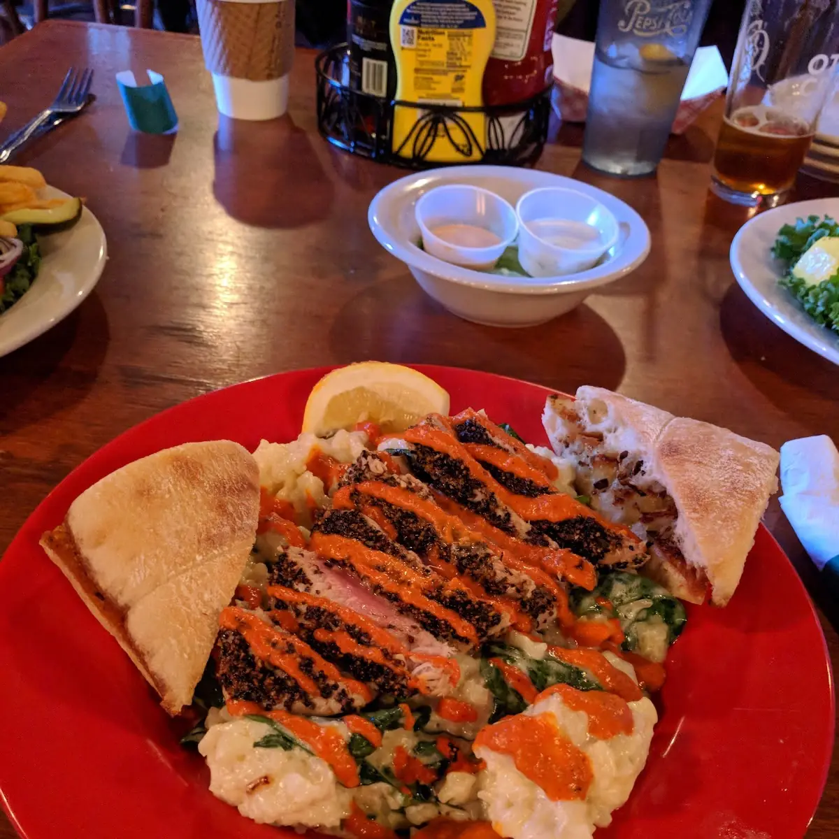 Tuna with Red Pepper Sauce