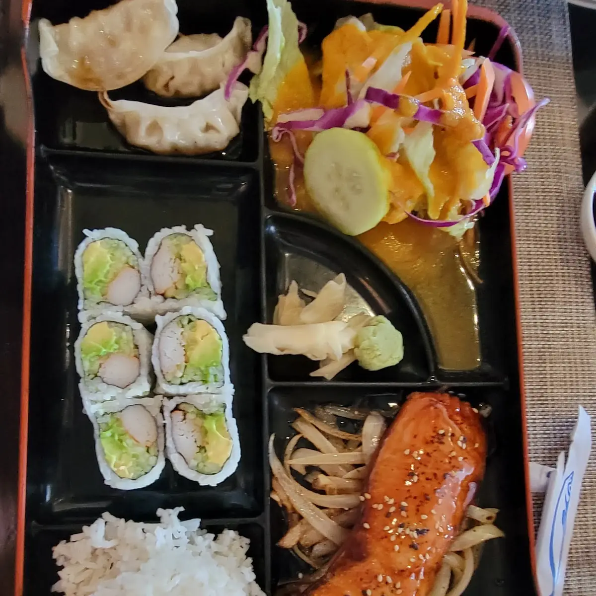 Salmon Teriyaki Bento Box